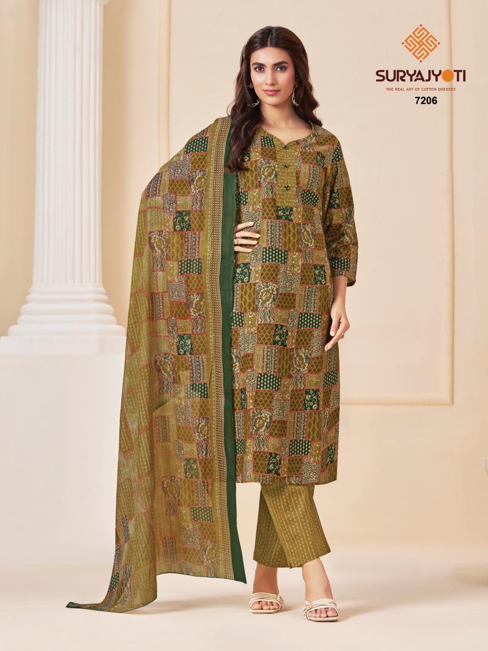 Suryajyoti Trendy Cotton Vol-72 – Dress Material - Wholesale Catalog