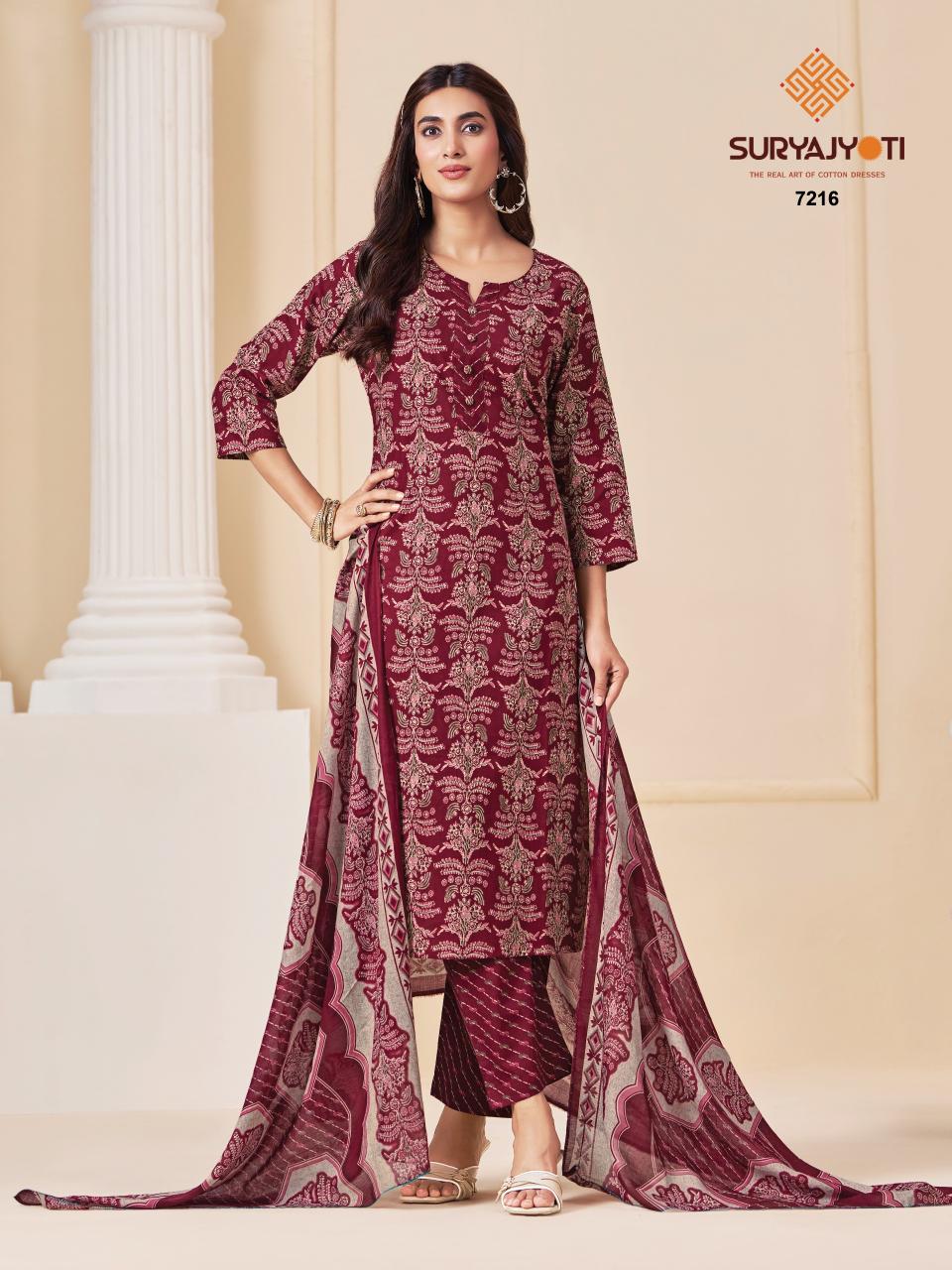 Suryajyoti Trendy Cotton Vol-72 – Dress Material - Wholesale Catalog