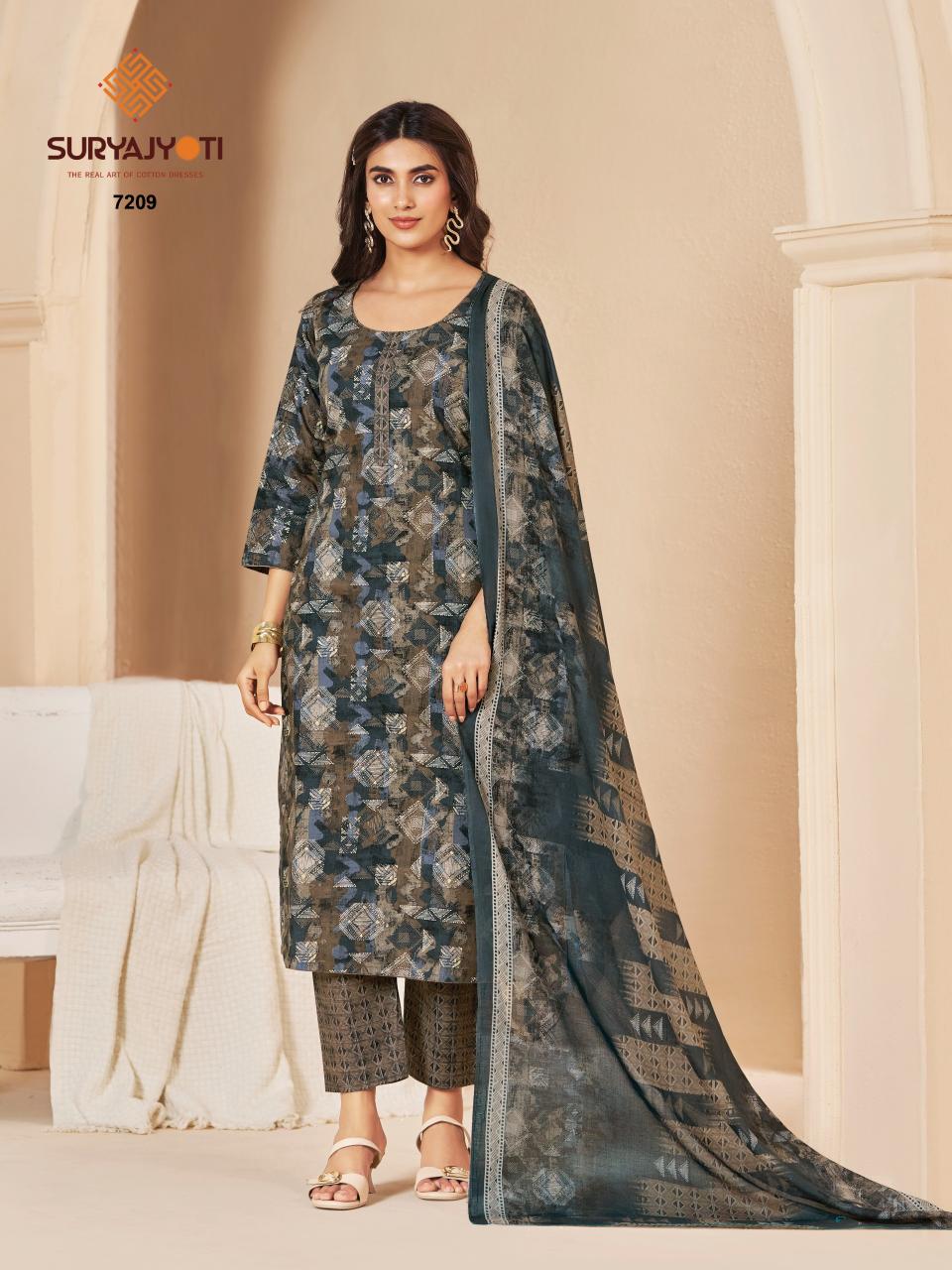 Suryajyoti Trendy Cotton Vol-72 – Dress Material - Wholesale Catalog