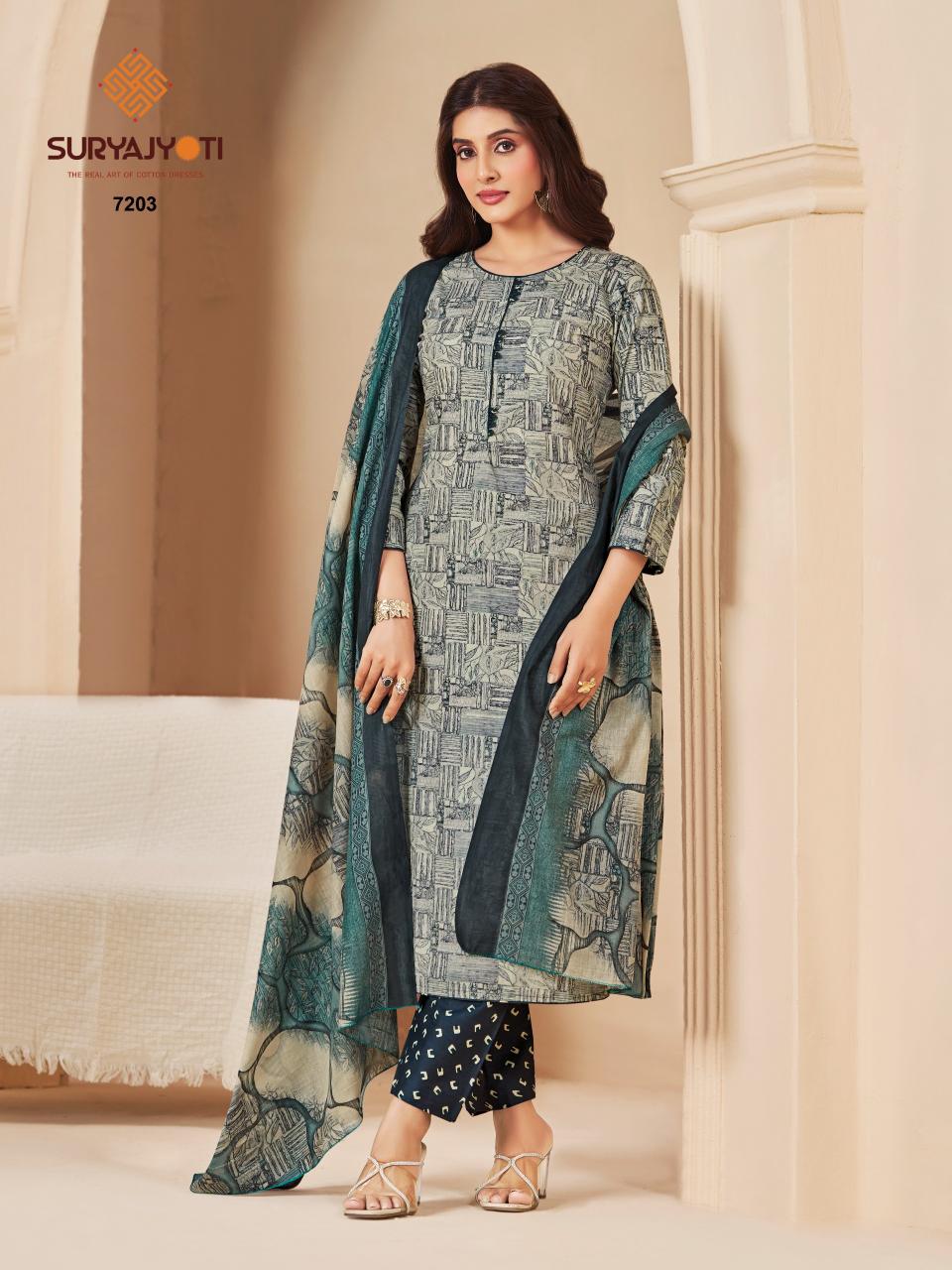 Suryajyoti Trendy Cotton Vol-72 – Dress Material - Wholesale Catalog