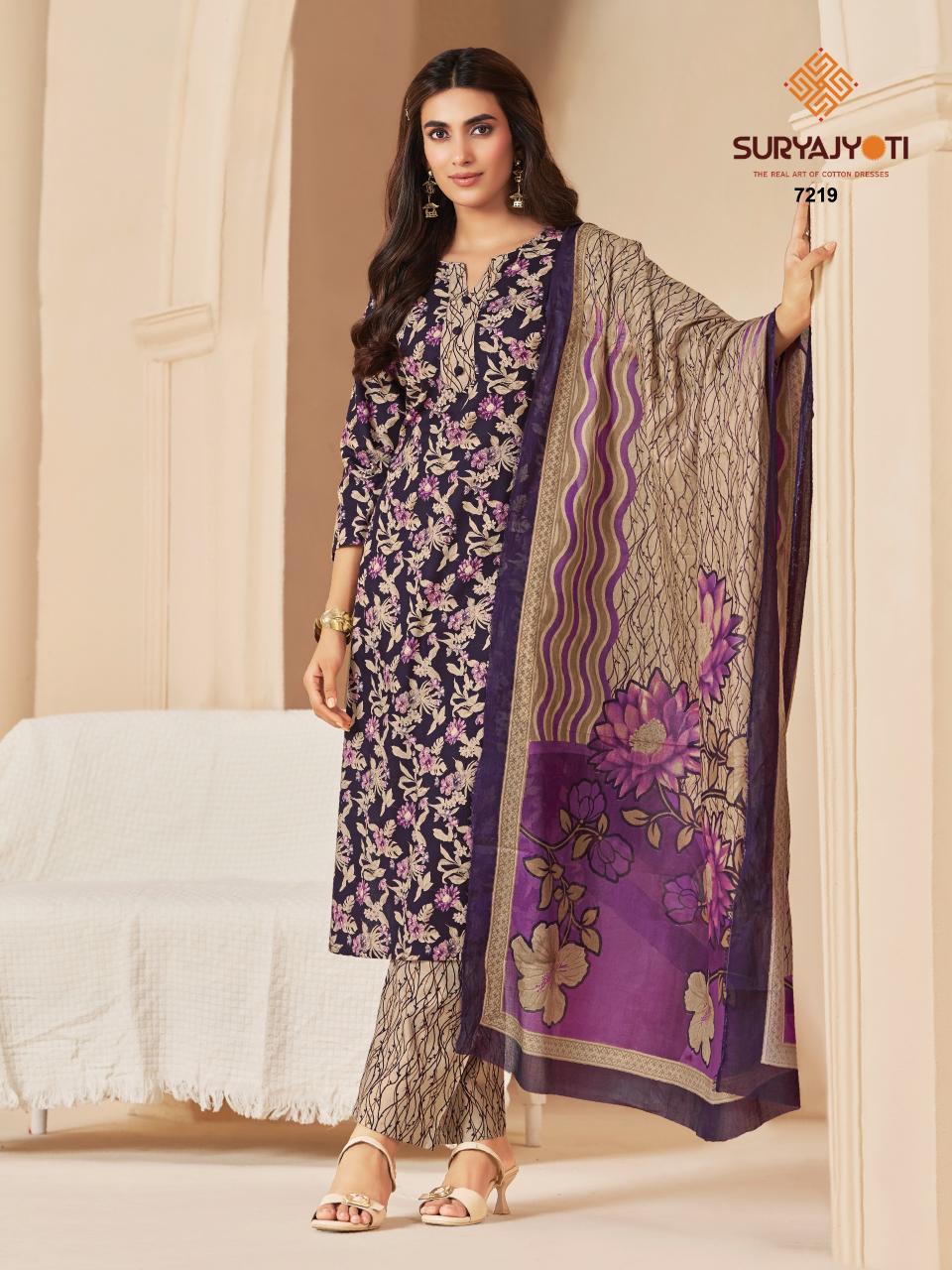 Suryajyoti Trendy Cotton Vol-72 – Dress Material - Wholesale Catalog