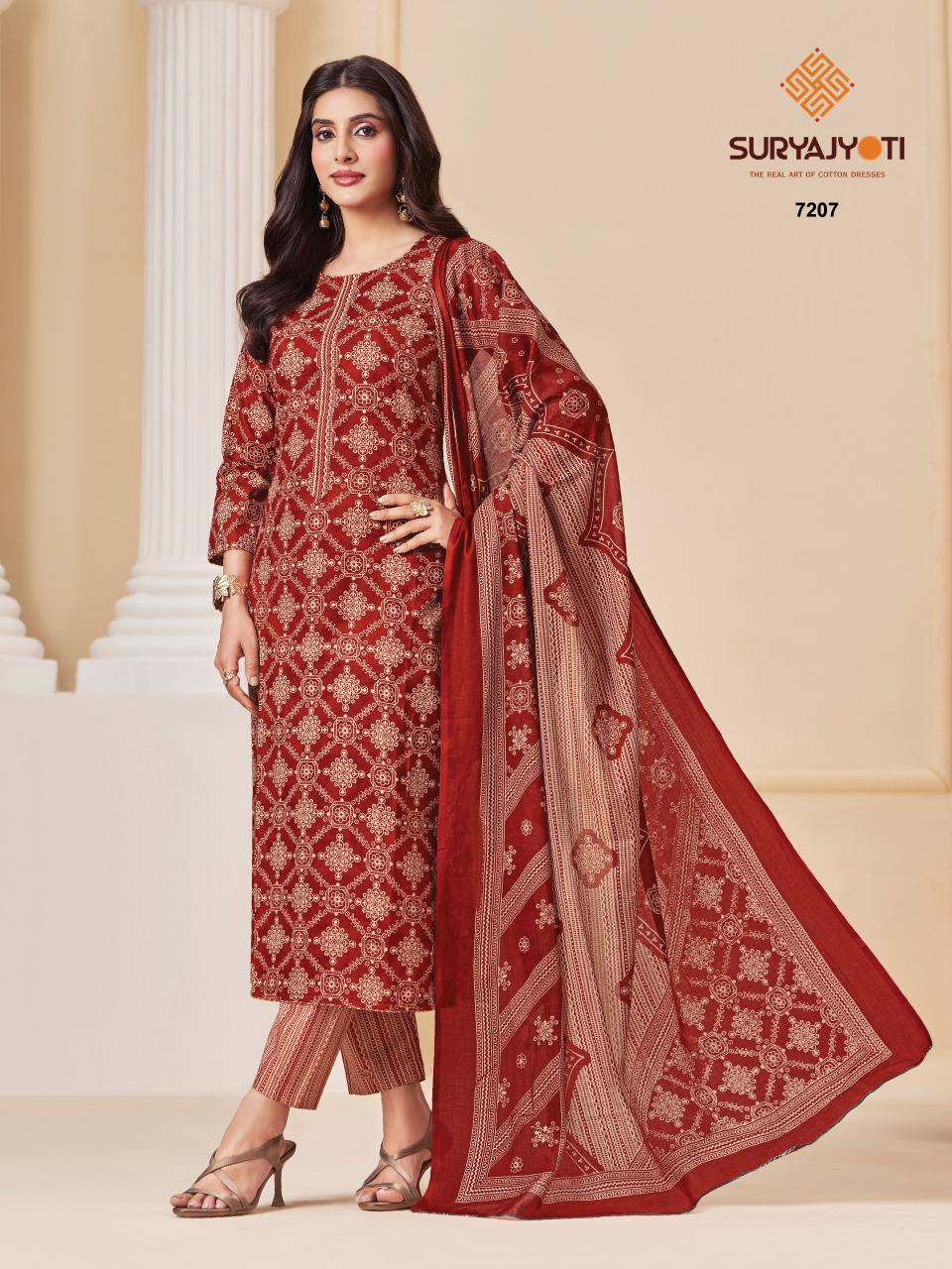 Suryajyoti Trendy Cotton Vol-72 – Dress Material - Wholesale Catalog