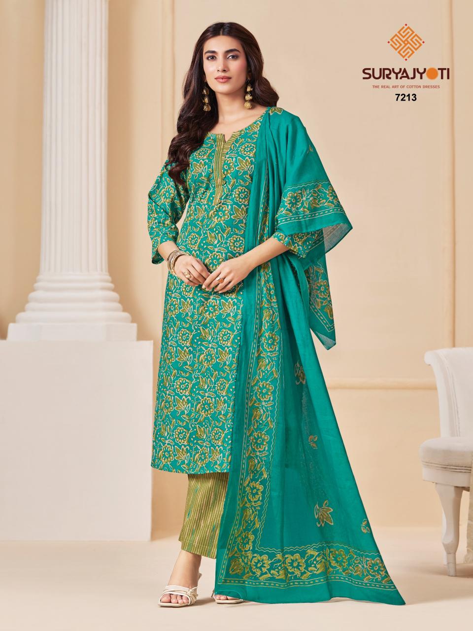 Suryajyoti Trendy Cotton Vol-72 – Dress Material - Wholesale Catalog