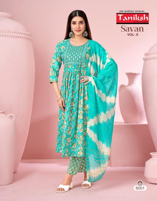 Taniksh Savan vol 6 catalog wholesale kurti market in nagpur