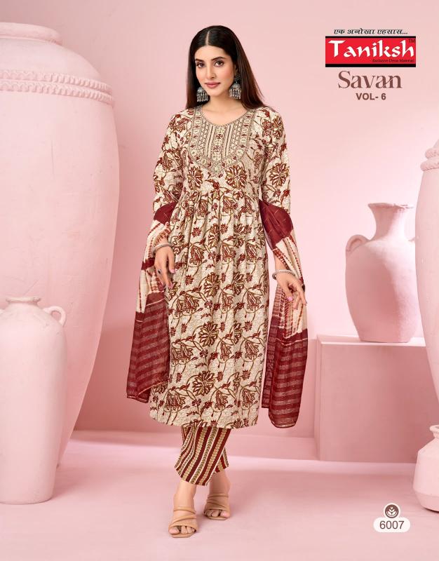 Taniksh Savan vol 6 catalog wholesale kurti market in nagpur