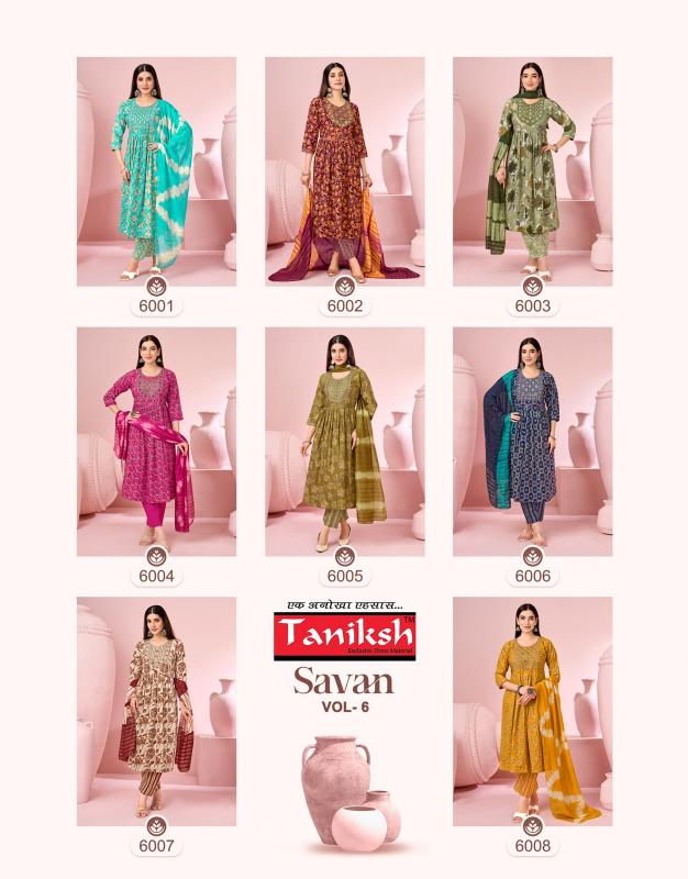 Taniksh Savan vol 6 catalog wholesale kurti market in nagpur