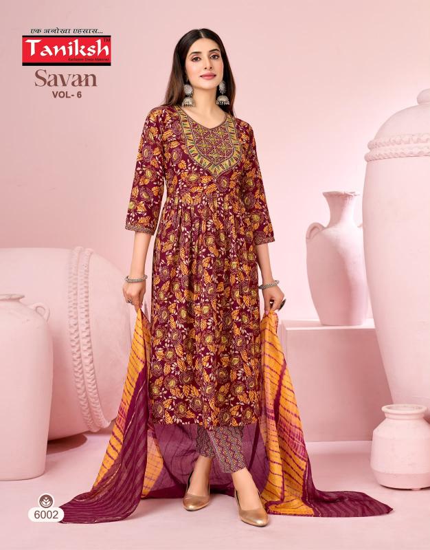 Taniksh Savan vol 6 catalog wholesale kurti market in nagpur