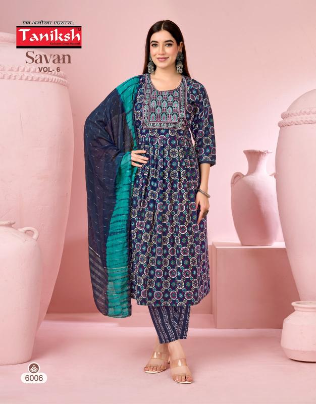 Taniksh Savan vol 6 catalog wholesale kurti market in nagpur