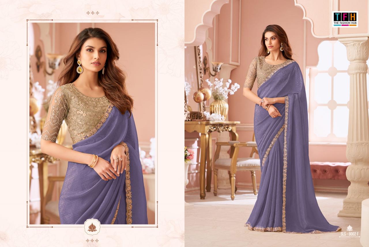 Tfh Salsa Style 8002 catalog bollywood designer sarees wholesalers in surat
