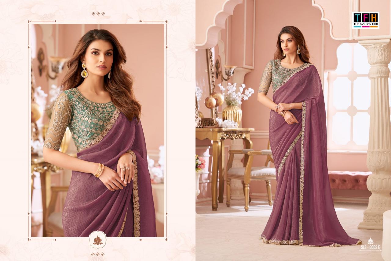Tfh Salsa Style 8002 catalog bollywood designer sarees wholesalers in surat