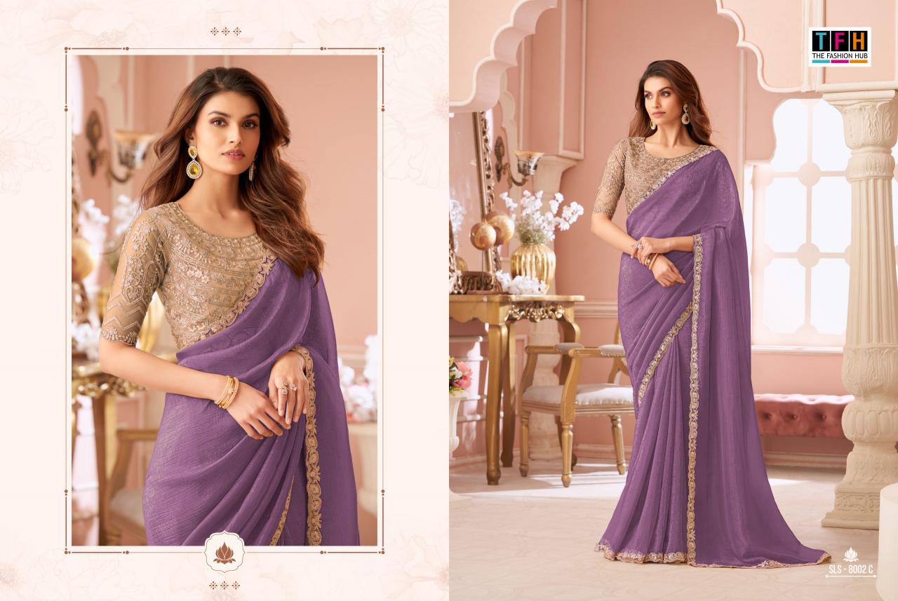 Tfh Salsa Style 8002 catalog bollywood designer sarees wholesalers in surat