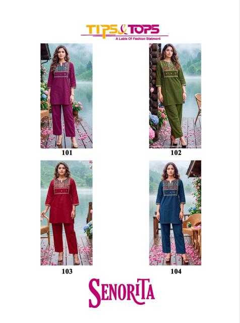 Tips & Tops Senorita catalog coord set wholesale in mumbai