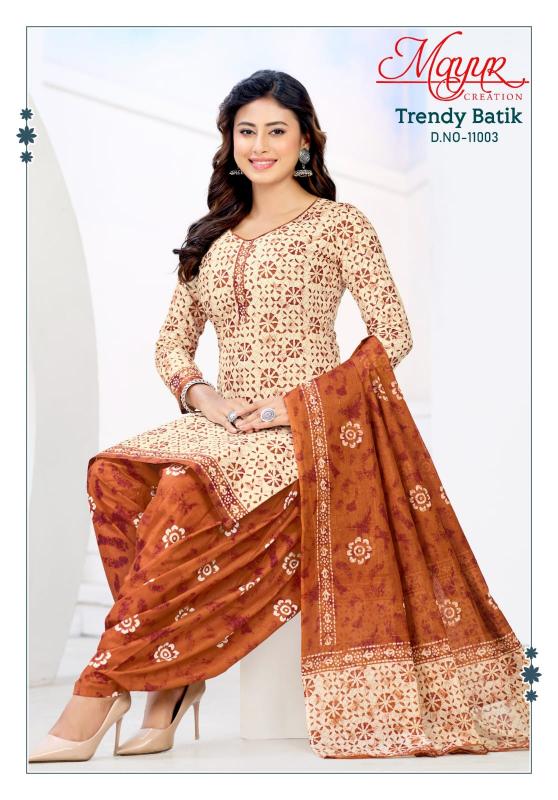 Trendy batik vol 11 dress materials wholesalers and manufacturers in Pune