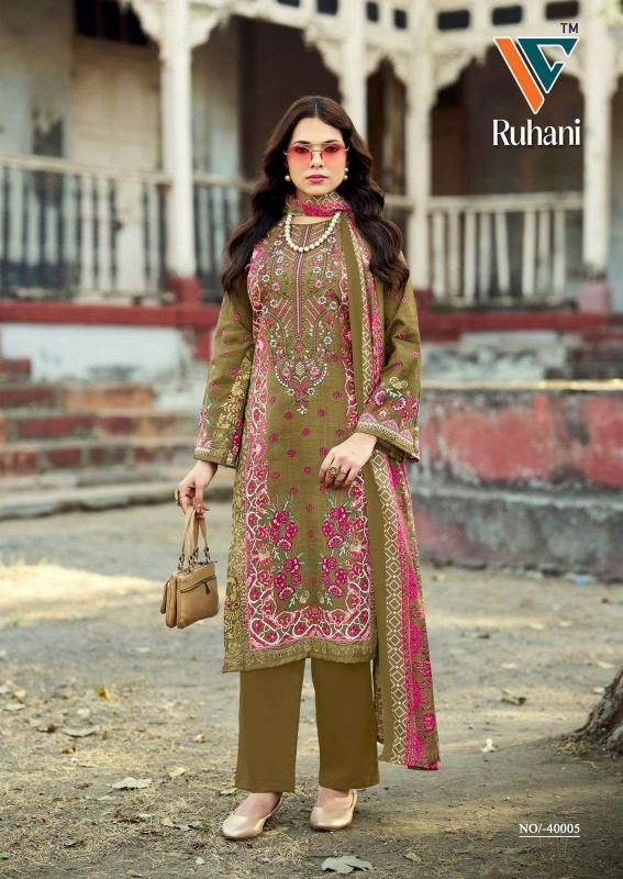 Vandana‎‎‎‎ Ruhani‎‎ vol 40 catalog buy dress materials from surat