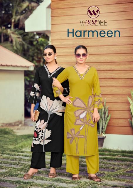 Woodee Harmeen catalog co ord set in surat manafacture
