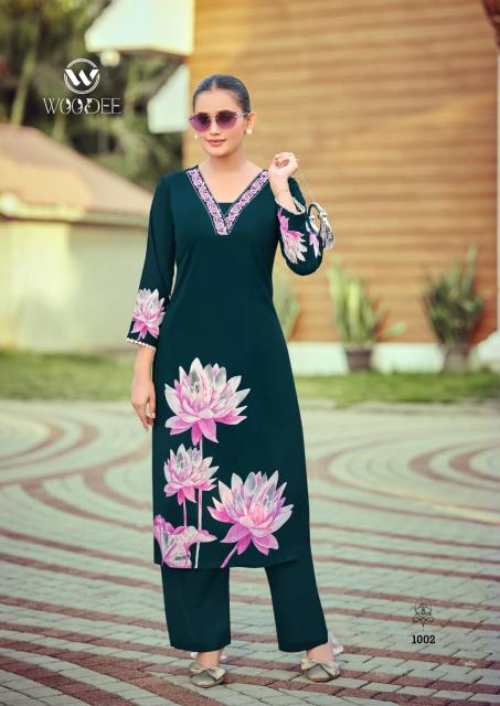 Woodee Harmeen catalog co ord set in surat manafacture