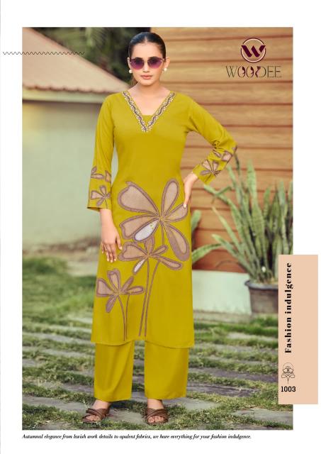 Woodee Harmeen catalog co ord set in surat manafacture