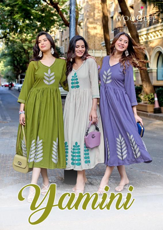 Wooglee Yamini catalog wholesale kurti market in thane