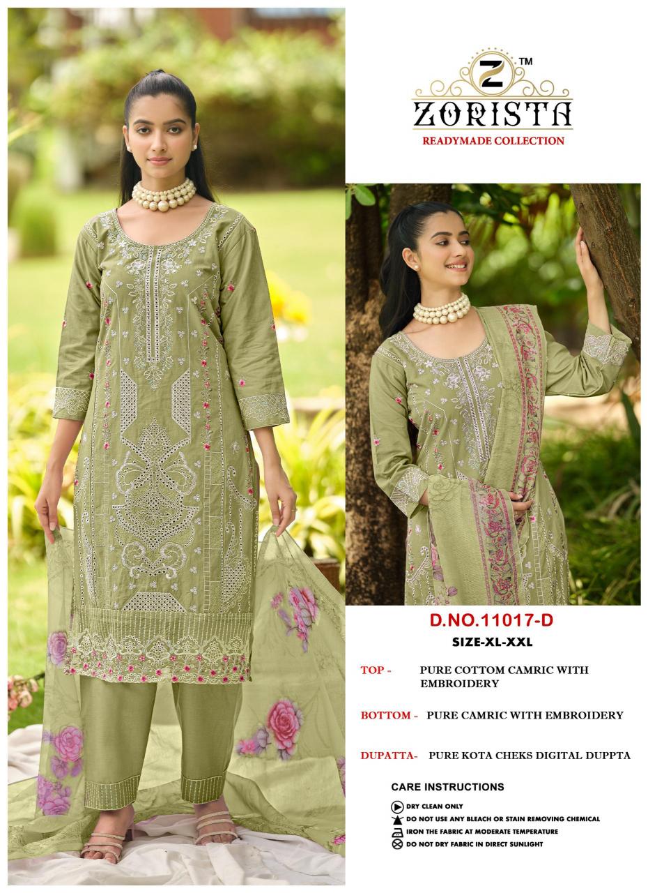 Zorista 11017 catalog pakistani suits wholesalers in hyderabad
