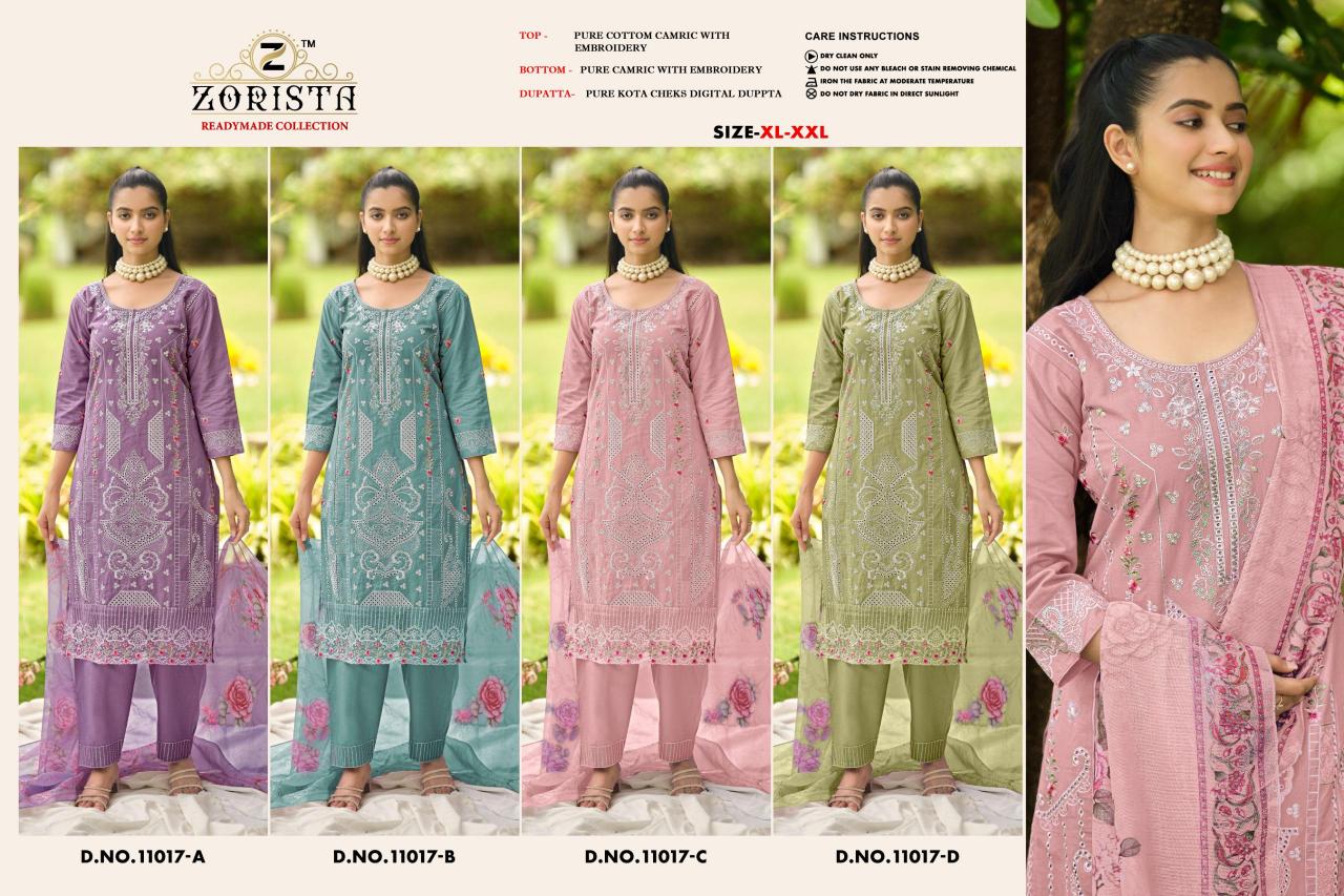 Zorista 11017 catalog pakistani suits wholesalers in hyderabad