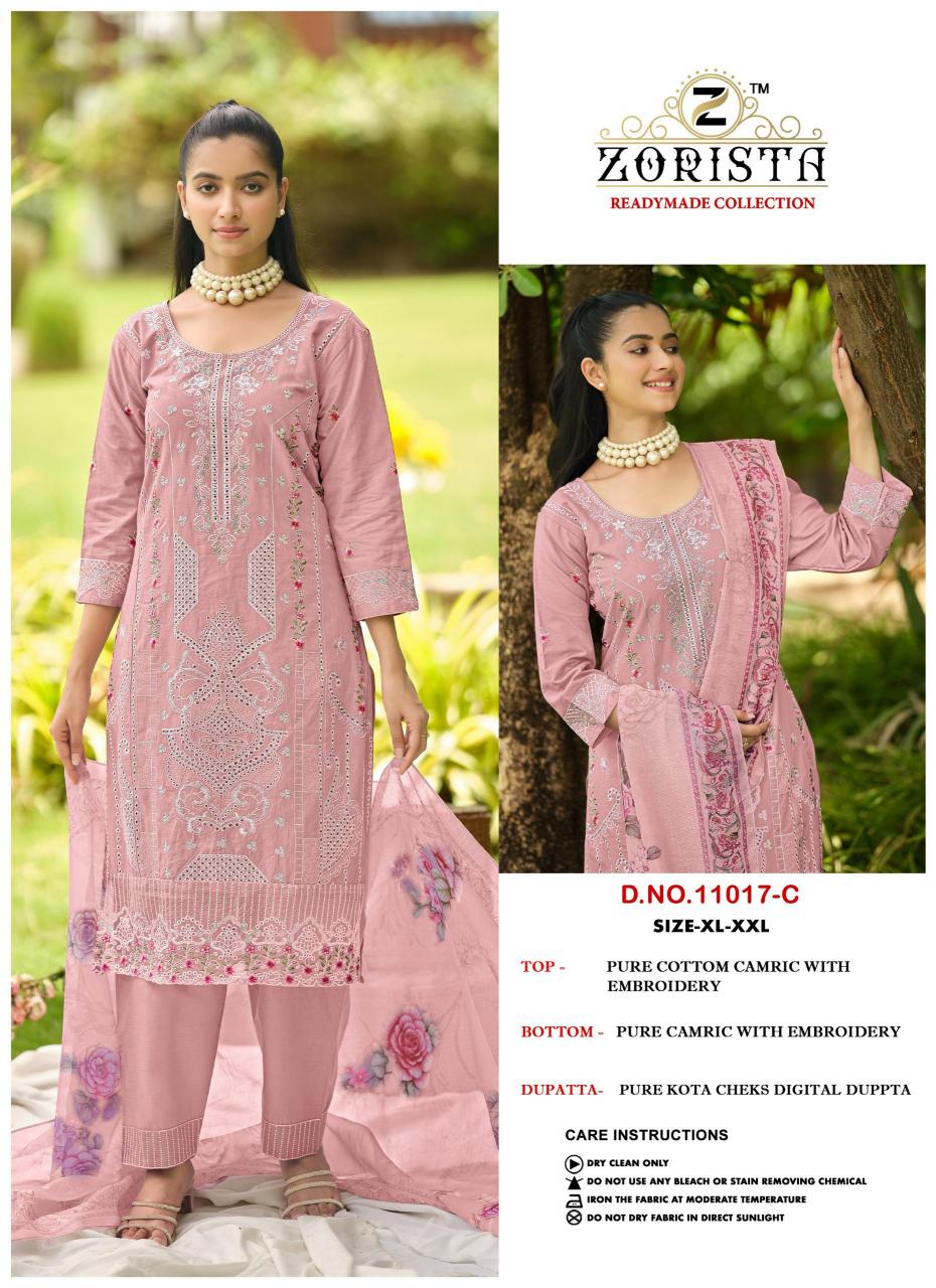 Zorista 11017 catalog pakistani suits wholesalers in hyderabad
