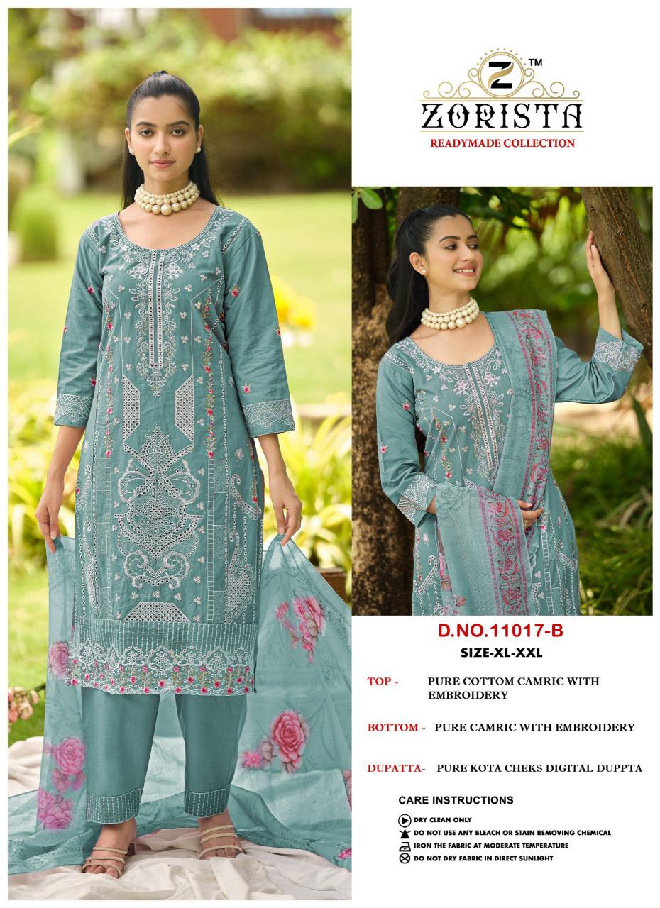Zorista 11017 catalog pakistani suits wholesalers in hyderabad