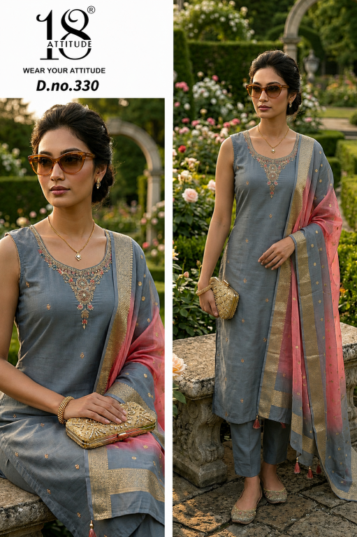 18 Attitude 330 catalog ladies kurti wholesaler