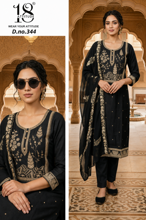 18 Attitude 344 catalog nspl kurti manufacturer wholesale in jaipur