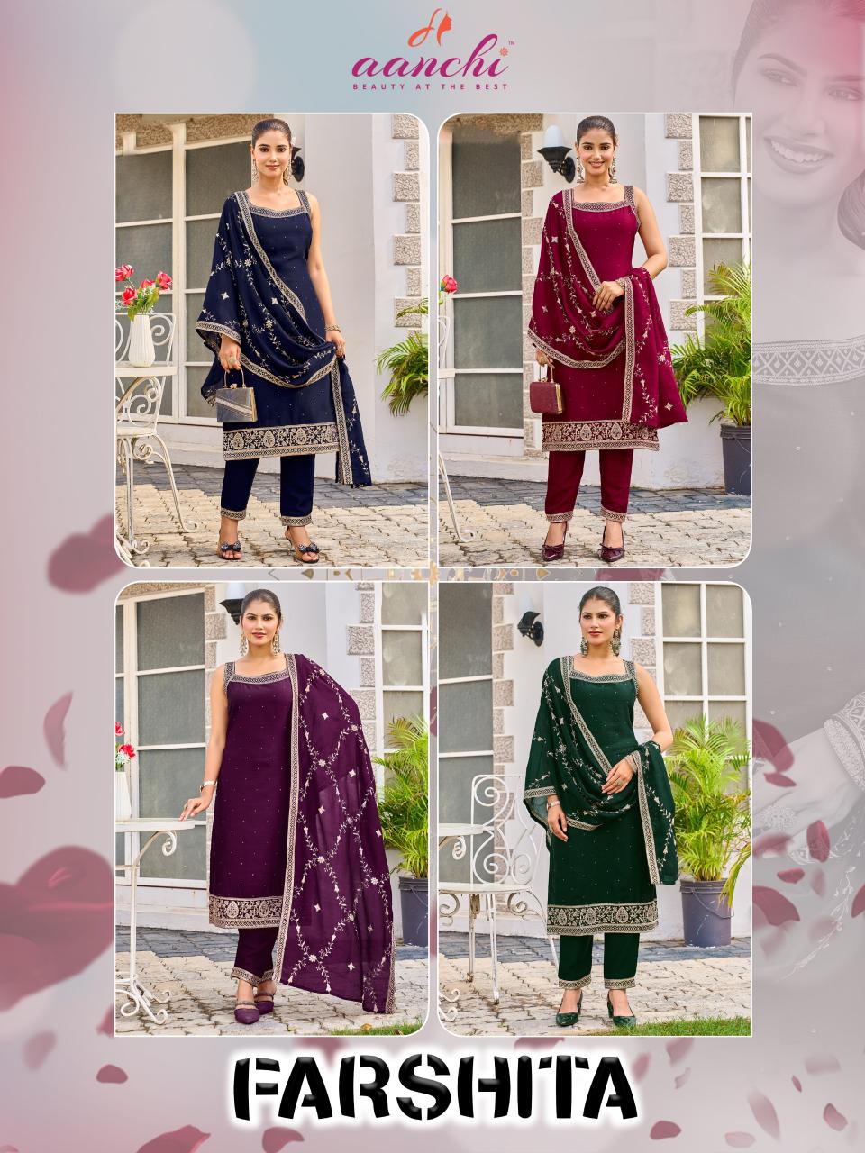 Aanchi Farshita catalog buy kurtis at wholesale price