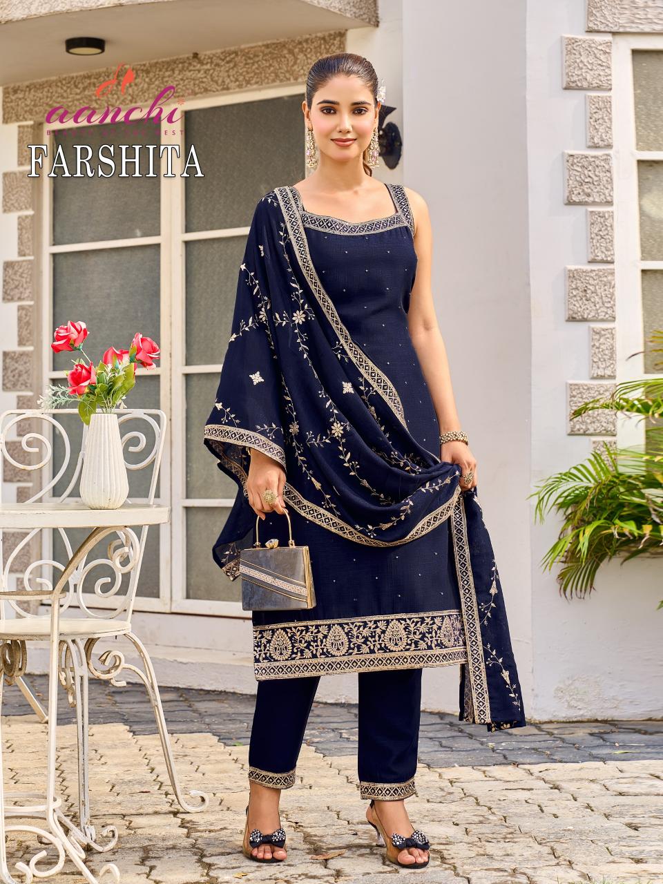 Aanchi Farshita catalog buy kurtis at wholesale price