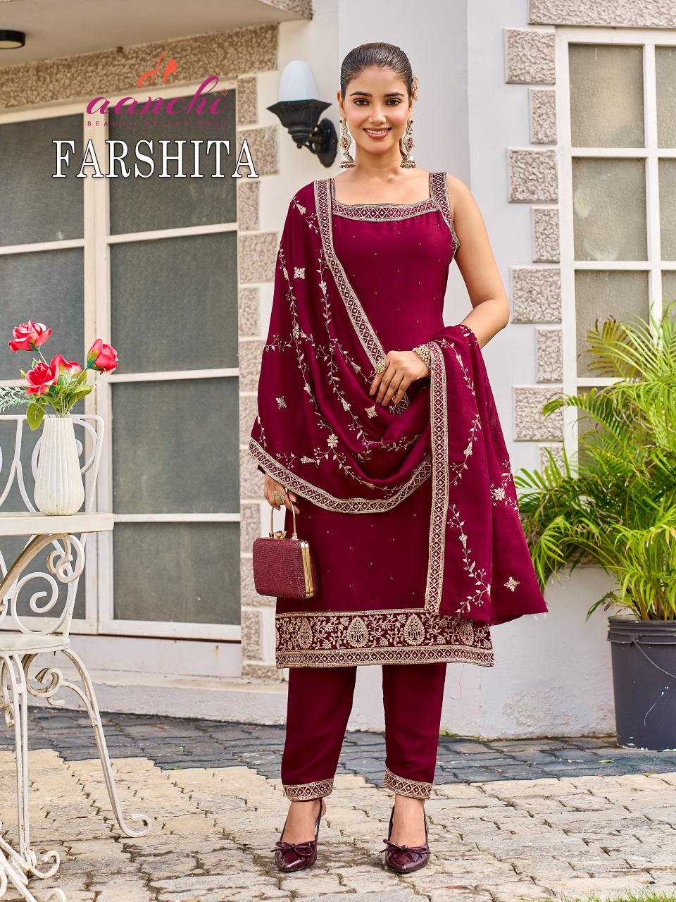 Aanchi Farshita catalog buy kurtis at wholesale price