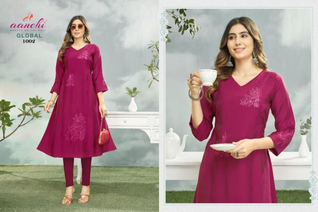 Aanchi Global catalog jini nimi kurtis wholesale
