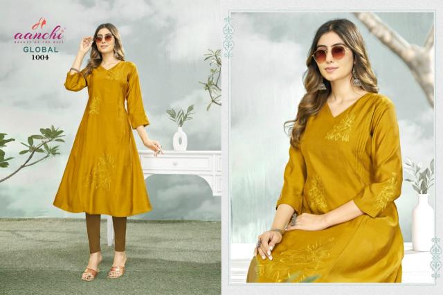 Aanchi Global catalog jini nimi kurtis wholesale