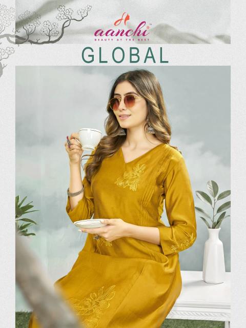 Aanchi Global catalog jini nimi kurtis wholesale