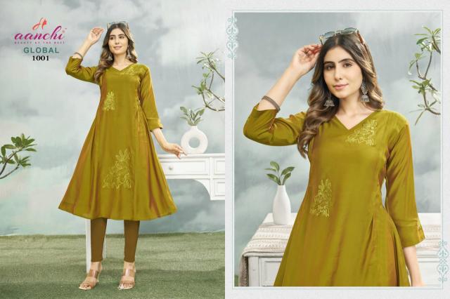 Aanchi Global catalog jini nimi kurtis wholesale