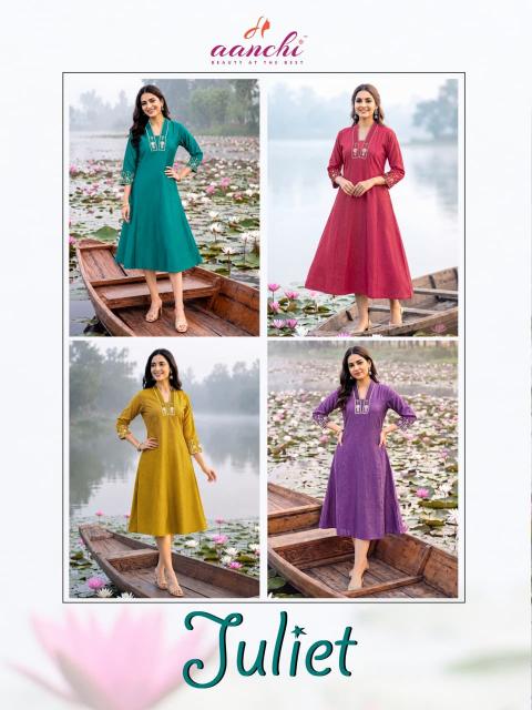 Aanchi Juliet catalog fancy kurti wholesale market