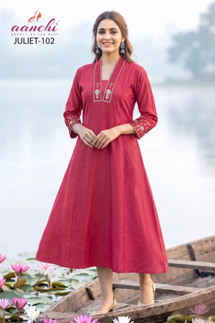 Aanchi Juliet catalog fancy kurti wholesale market