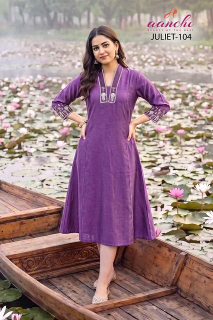 Aanchi Juliet catalog fancy kurti wholesale market