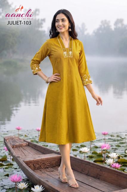 Aanchi Juliet catalog fancy kurti wholesale market