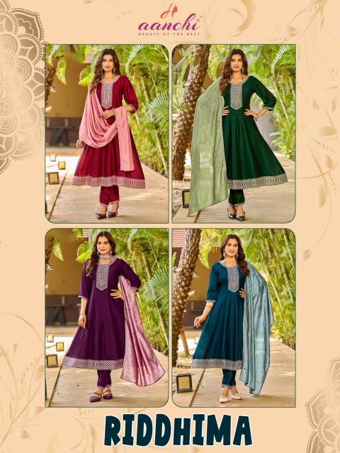 Aanchi Riddhima catalog wholesale kurtis in surat gujarat