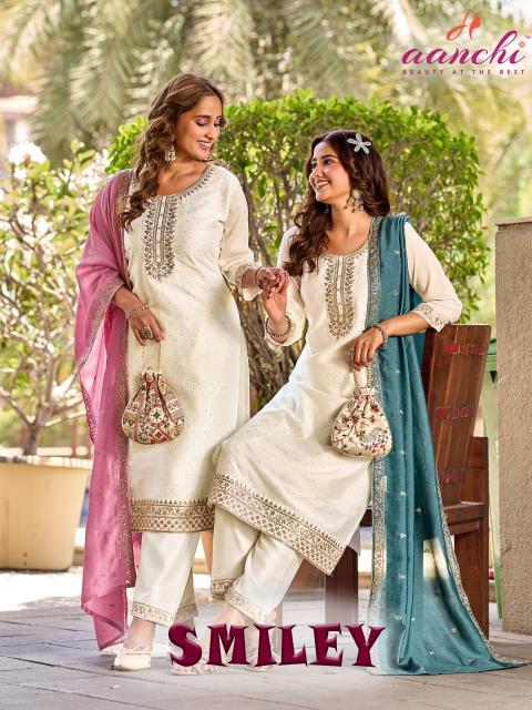 Aanchi Smiley catalog kajal kurtis catalogue wholesale