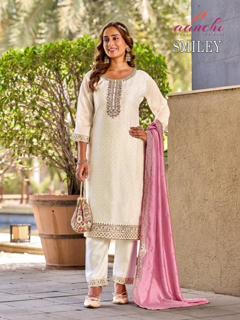 Aanchi Smiley catalog kajal kurtis catalogue wholesale
