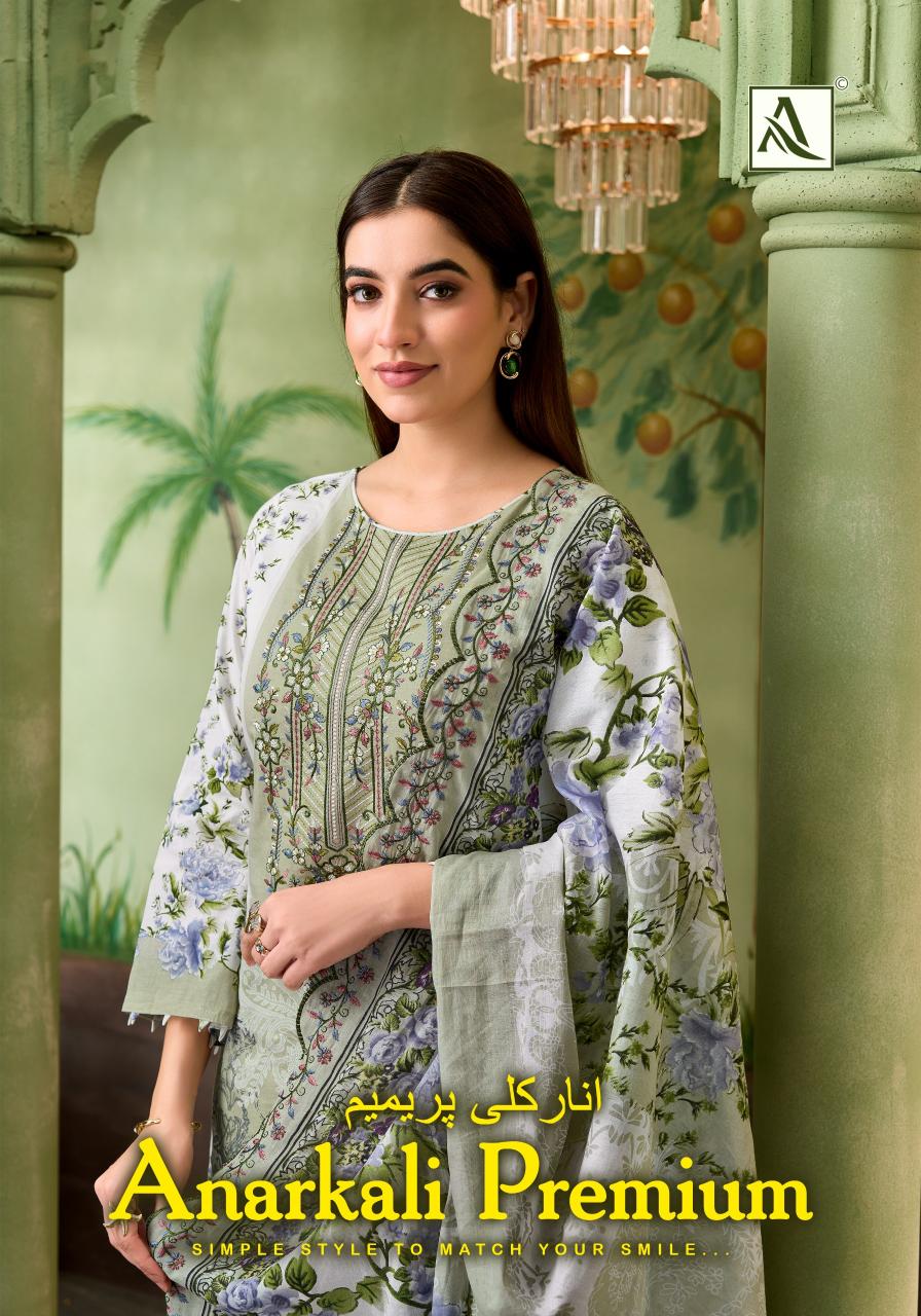Alok Anarkali Premium catalog dress material suppliers in surat 