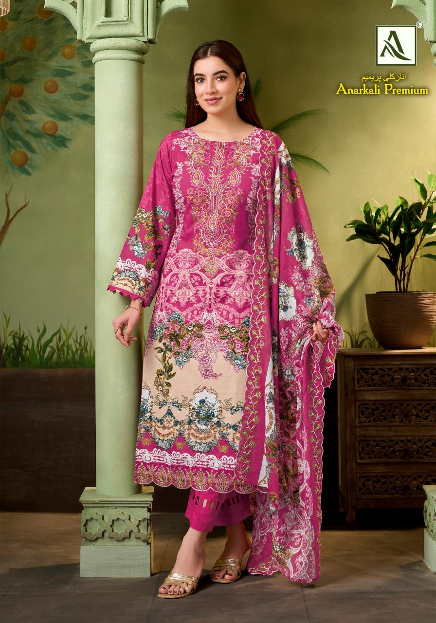 Alok Anarkali Premium catalog dress material suppliers in surat 