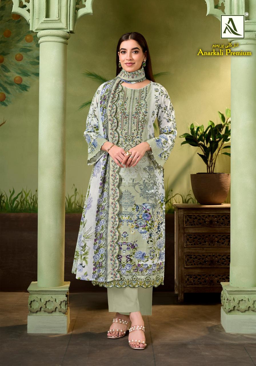 Alok Anarkali Premium catalog dress material suppliers in surat 