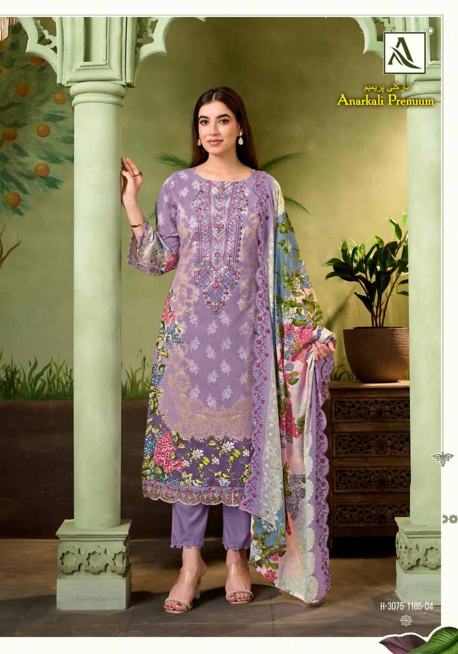 Alok Anarkali Premium catalog dress material suppliers in surat 