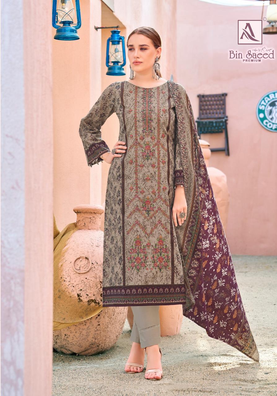 Alok Bin Saeed Premium catalog dress material exporters surat