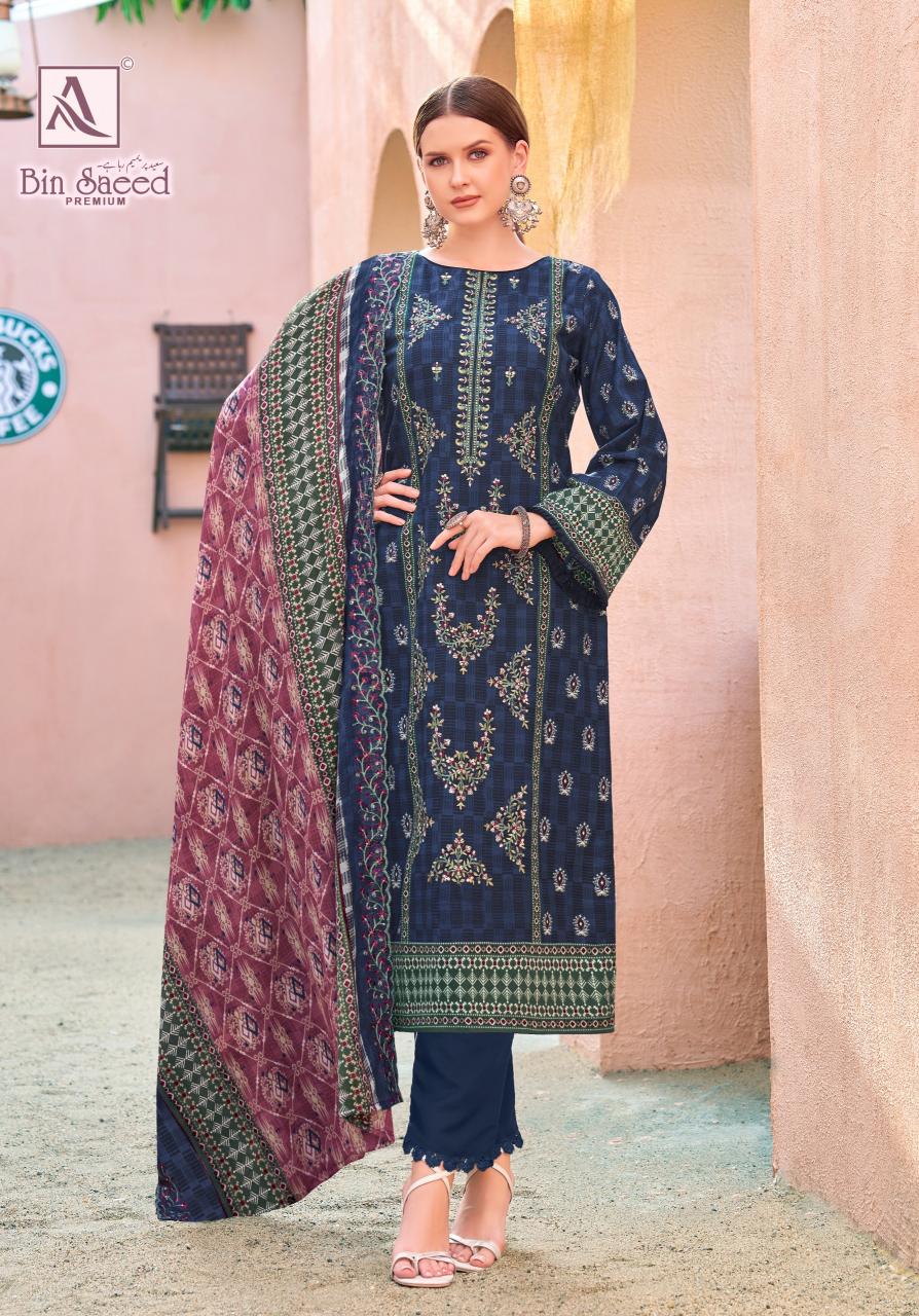 Alok Bin Saeed Premium catalog dress material exporters surat