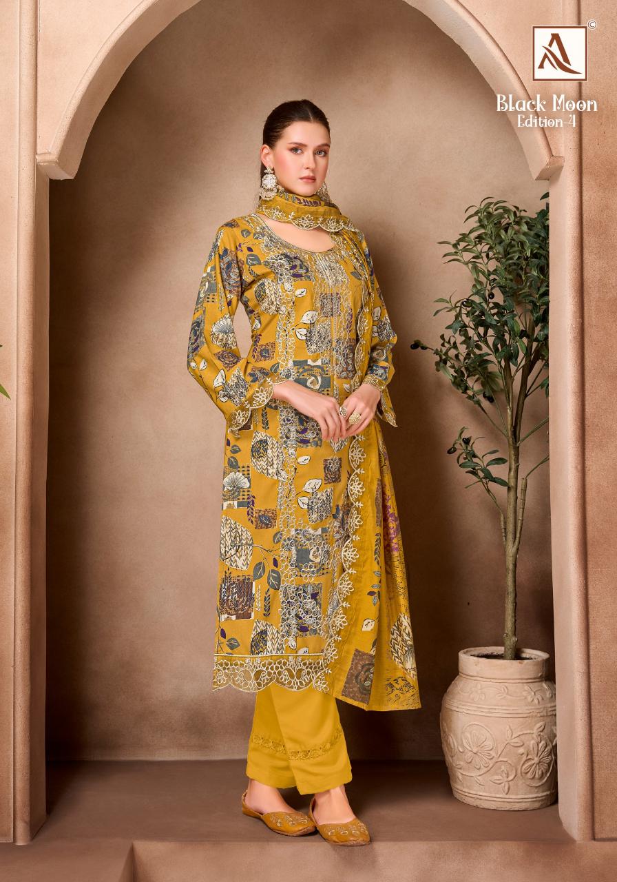 Alok Black Moon vol 4 catalog surat dress material wholesale shop