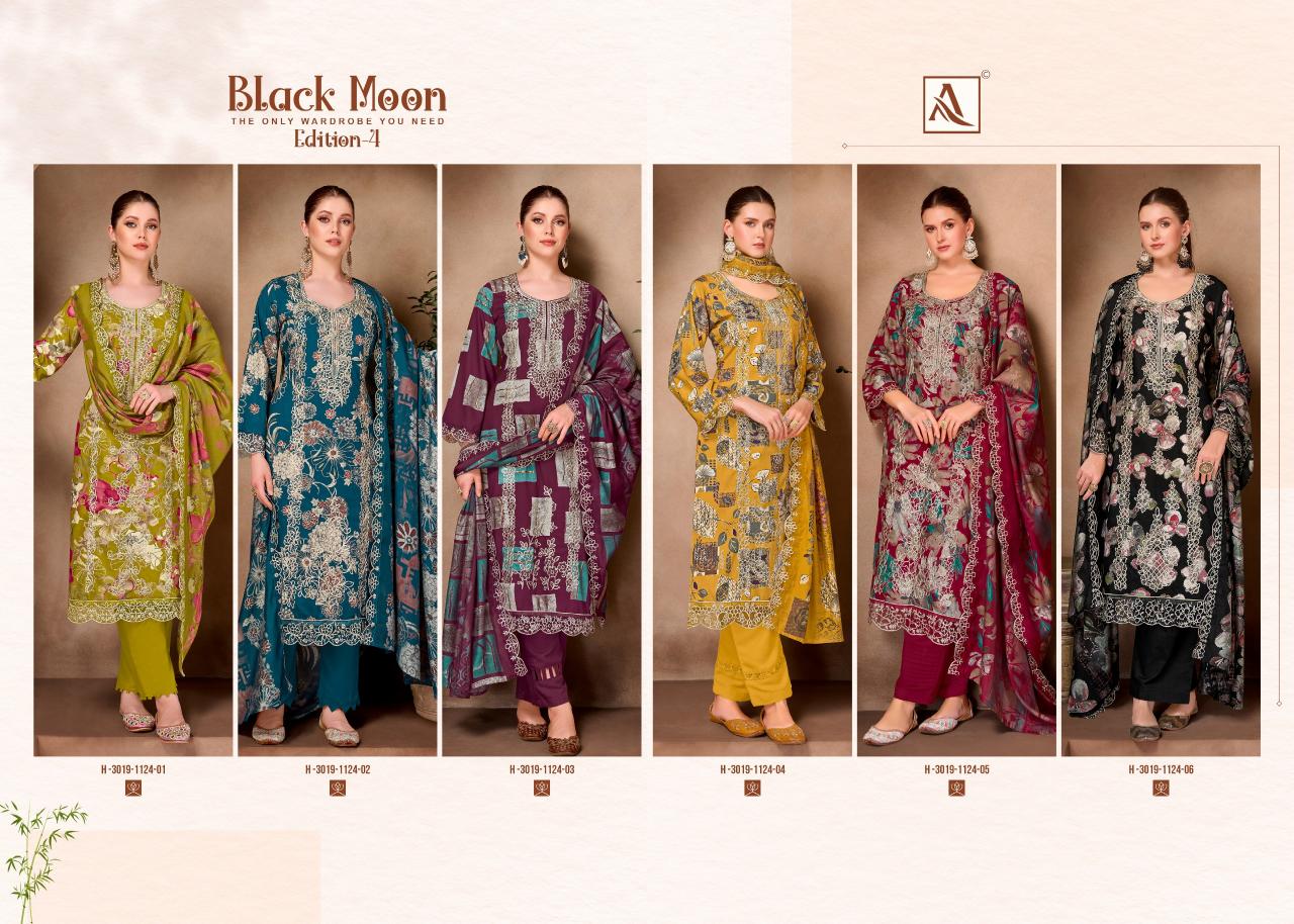 Alok Black Moon vol 4 catalog surat dress material wholesale shop